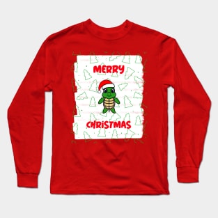 Merry Christmas Funny Turtle Long Sleeve T-Shirt